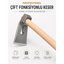 500 Gr Çelik Keser Dayanıklı Çift Yönlü Ahşap Saplı Ergonomik