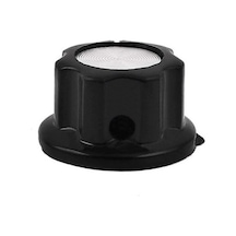 Plastik Pot Başlığı 16mm Siyah Gümüş Rotary Enkoder Ses Kontrol