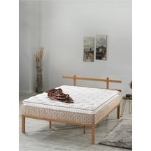 Mu&bah Ultra Ortopedik Aqua Pedli Paket Yaylı Peluş Tavşan Tüyü Kumaş Yatak 180x200