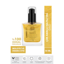 Bade Natural Gold Bitkisel Skualan İçerikli Çok Amaçlı Nemlendirici﻿﻿ Işıltılı Yağ 50 ML