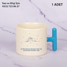 Küçük Prens Baskılı T Kupa Bardak Renkli Mavi
