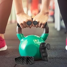 2 Adet Sporcu El Koruma Silikonu Fitness, Ağırlık Kaldırma Ve Antrenman İçin Kaymaz El Pedi 4915 Blackblue