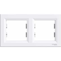 Schneider Electric Eph5800221 Asfora Beyaz İkili Yatay