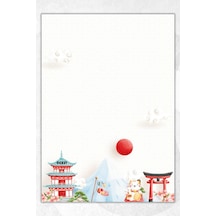 A5 Japonya Bloknot Çizgisiz Defter - 50 Yaprak - Memopad - Notepad - Not Defteri - Not Kağıdı Kırmızı Kırmızı