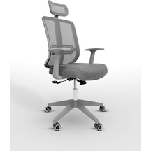 Zeon Büro Ofis Sistemleri // Gray Yönetici Koltuğu Ofis Çalışma Koltuğu Abanoz - Beyaz