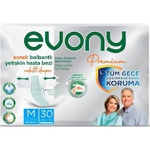 Evony Premium Belbantlı Yetişkin Hasta Bezi Medium 30 Adet 1x30 Paket M