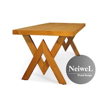 Neiwel Hias Doğal Ahşap Mutfak Ve Yemek Masası-80-160 Açık Ceviz