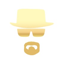 Mr. White Sticker 17x17 Cm Gold
