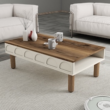 Bohem Orta Sehpa - Krem Krem