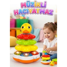 Işıklı Ve Sesli Hacıyatmaz Eğitici Kule - Motor Becerisi Geliştiren Eğlenceli Oyuncak