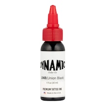 Dynamic Union Black 1oz Siyah Dövme Boyası Reach Uyumlu Profesyonel Tattoo Ink