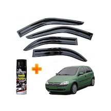 Opel Corsa C Mügen Cam Rüzgarlığı 2000-2006 Arası 4 Lü Takım +500ml Lastik Parlatıcı