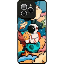 Omix X7 Baby Astronaut Tasarımlı Glossy Telefon Kılıfı Çok Renkli