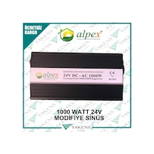1000 Watt 24 Volt Modifiye Sinüs İnverter Alpex