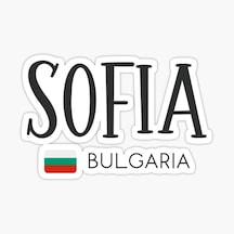 Sofya - Bulgaristan Çıkartması Araba Oto Sticker Etiket 19cm