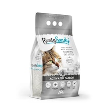 Bentysandy Aktif Karbonlu Topaklanan Ince Taneli Kedi Kumu 10 Lt