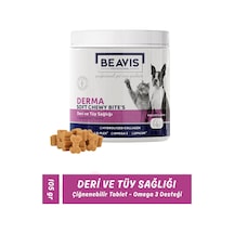Derma Deri Ve Tüy Sağlığı İçin Omega 3 Destekli Kedi Köpek Çiğneme Tableti 105 Gr