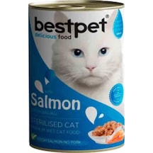 Bestpet Sterilised Somonlu Kısırlaştırılmış Kedi Konservesi 400 Gr 6'lı Paket