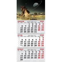 2026 Yılı Gemici Takvimi-alevilik -uzaydan Saturn
