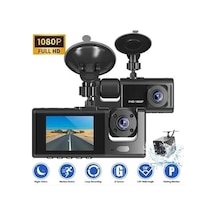 Black Box Traffic Recorder 3 Kameralı Araç Kamerası Geri Görüş Destekli Gece Görüşlü