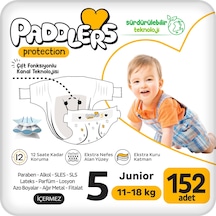 Protection Bebek Bezi 5 Numara Junior (11-18 Kg) 152 Adet – Ekstra Jumbo Set, Maksimum Koruma