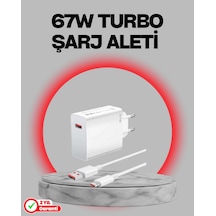Nrzsnt 67 Watt Turbo Destekli Şarj Cihazı Honor 50 70 90 Uyumlu
