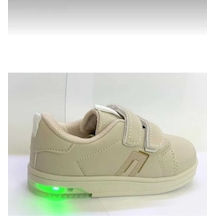 Cool Unisex Sneaker Esnek Rahat Kalıp Çocuk Spor Ayakkabı Tam Kalıp Ortopedik Günlük Ayakkabı Bej Pepe Bej