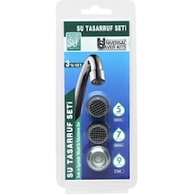 Flowsmart 3 Lü Su Tasarruf Seti %75 Tasarruf Evye-banyo Batarya Ve Duş Sistemleriyle Uyumlu