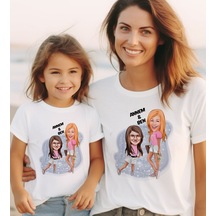 Bk Gift 2li Kişiye Özel Anne-kız Karikatürlü Kombin Tişört Seti-5, Anneye Hediye, Anneler Günü Hediyeleri Kobitmeyencom30569 Bk Gift