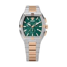 Versace V-sporty Tonneau Greca 44 Mm Quartz Saat Vrscvesp00624 Yeşil