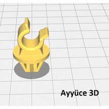 Ayyüce 3d, Octavia Mk1 Kaput Çubuğu Klipsi