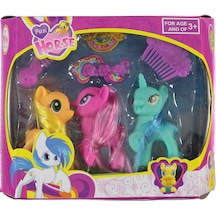 Can Oyuncak Kutulu 3'lü Pony Seti Renkli G5988a18723n1