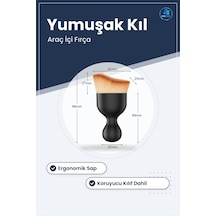 Araç İçi Detaylı Yumuşak Kıllı Oto Fırça Ergonomik Sap Dayanıklı