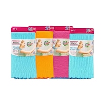 Desenli Kumaş 30x40 Cm İz Bırakmaz Mikrofiber Cam Bezi 8&apos Li Set 0