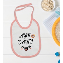 Bk Kids Aynı Dayısı Tasarımlı Pembe Bebek Mama Önlüğü Pembe