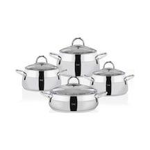 Taç Miranda 8 Parça Çelik Çeyiz Seti Platin Tac-4720