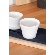 Acar Bianco Perla Yuvarlak Kapaklı Kase - 9.5 Cm