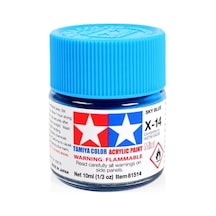 X-14 Sky Blue Parlak Akrilik Boya 10 Ml Gök Mavisi