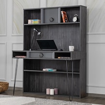 Setaymobilya Çalışma Masası, Black New Üniteli Çalışma Masası Antrasit Setaymobilya Çalışma Masası, Black New Üniteli Çalışma Masası Antrasit