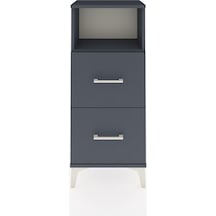 Arges Komodin Tek Raflı 2 Çekmeceli 44x30x106 Antrasit-antrasit Antrasit
