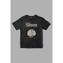 Tim Burton's Frankenweenie Baskılı Tişört Siyah