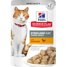 Hill's Gravy Tavuklu Pouch Kısırlaştırılmış Yetişkin Kedi Maması 85 G