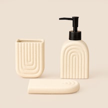 Rory Pure 3'lü Banyo Seti - Krem Çok Renkli