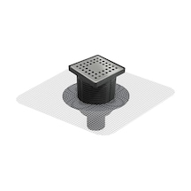 Plastik Çerçeveli 10X10 Cm Süzgeç Q 50 Alt Çıkış