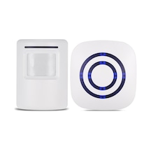 Kablosuz Pır Hareket Sensörü Kapı Zili 38 Çan Ses Düzeyi Ayarı Uzun İletim Aralığı