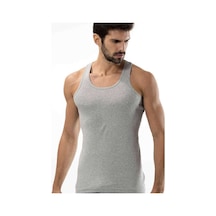 3 Adet Tutku Ribana Spor Erkek Gri Atlet 0118 Beden: S Standart