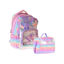 Kaukko Kids Rule Kız Çocuk Lila İlkokul Sırt Çantası Ve Beslenme Çanta Seti - Setkk-l5348b