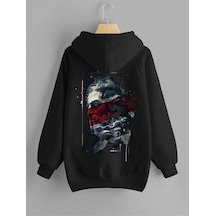 Altamira Unisex Sırt Baskılı Kapşonlu Oversize Sweatshirt 001