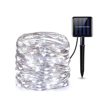 Borayris Güneş Enerjili Solar 22 Metre Peri Led Beyaz Renk Dış Ortam 8 Çeşit Yanma Modu
