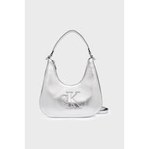 Calvin Klein Logolu Çıkarılabilir Askılı Çanta Lv04f3897g3jh Kadın Çanta Lv04f3897g 3jh Gümüş